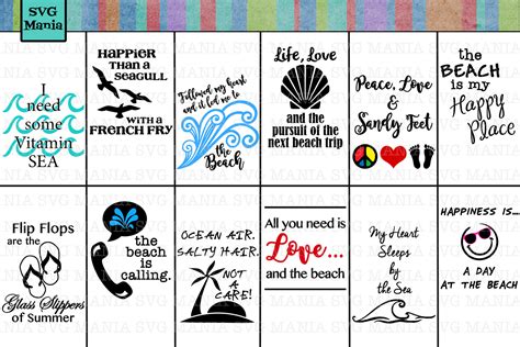 Download Summer Beach Bundle For Cricut