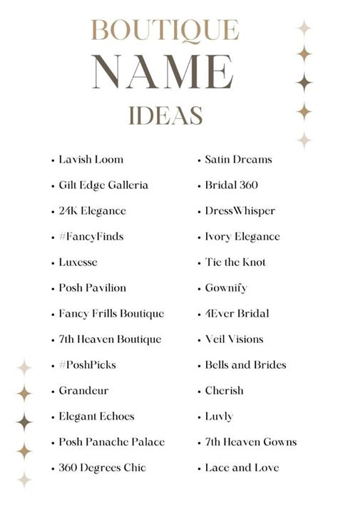 Summer Boutique Names