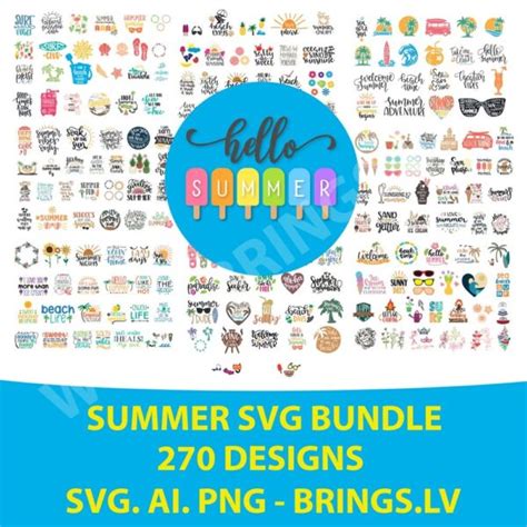 Download Summer Bundle SVG / Cut Files /... Cricut SVG DXF Files