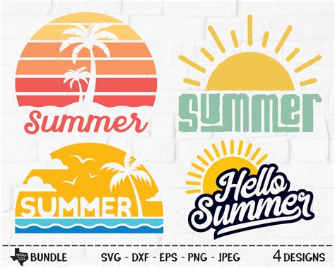 Download Summer Bundle SVG / Cut Files /... Silhouette