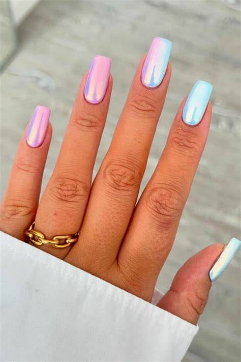 Summer Chrome Nails