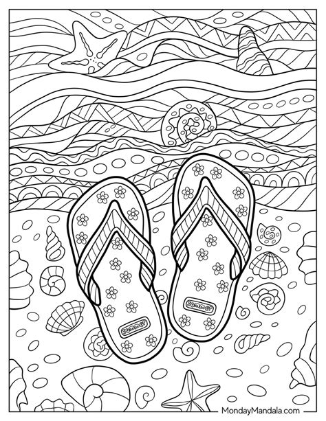 Summer Coloring Pages Adults