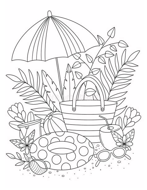 Summer Coloring Pages For Adults Printable