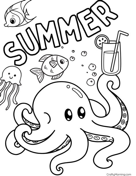Summer Coloring Pages For Baby
