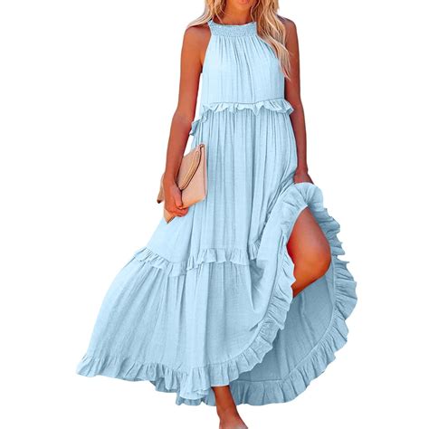 Summer Maxi Dress With Built In Bra