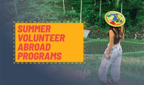 Summer Overseas Volunteer Programs