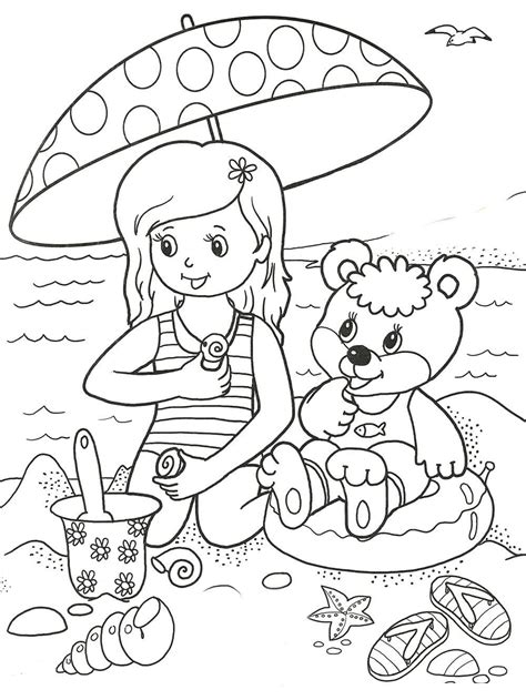 Summer Printable Coloring Page