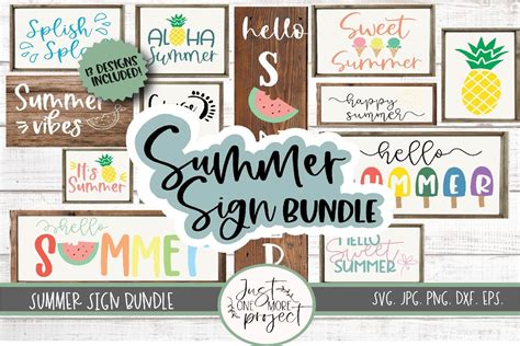 Download Summer SVG Bundle of 13 Designs Printable
