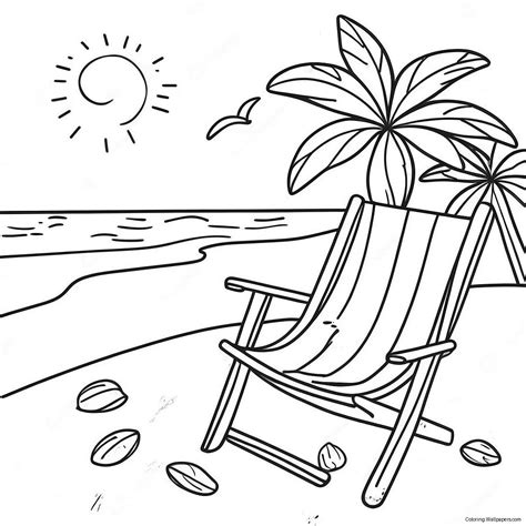 Summer Scene Coloring Pages