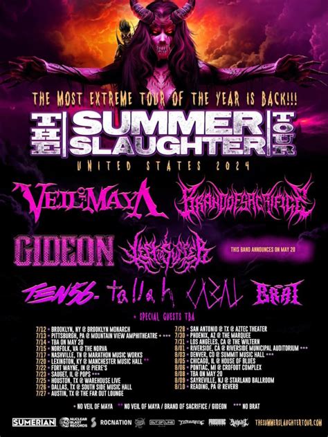 Summer Slaughter 2024 Dates