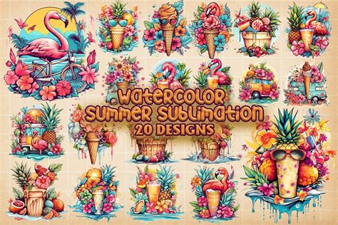 Download Summer Sublimation Bundle, Sublimation Files DXF Files