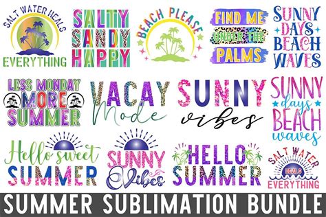 Download Summer Sublimation Bundle, Sublimation Files Free PSD Mockups