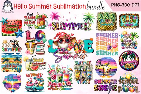 Download Summer Sublimation Bundle, Sublimation Printable