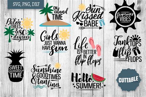 Download Summer Sublimation Bundle, Summer Quote Files DXF Files