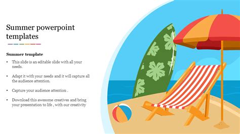 Summer Theme Powerpoint Template Free