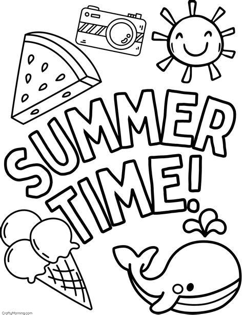 Summertime Coloring Page