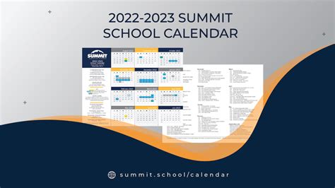 Summit Christian Academy Calendar