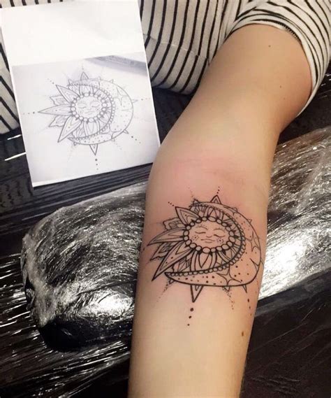 Sun and moon mandala tattoo Tattoos, Mandala sun tattoo