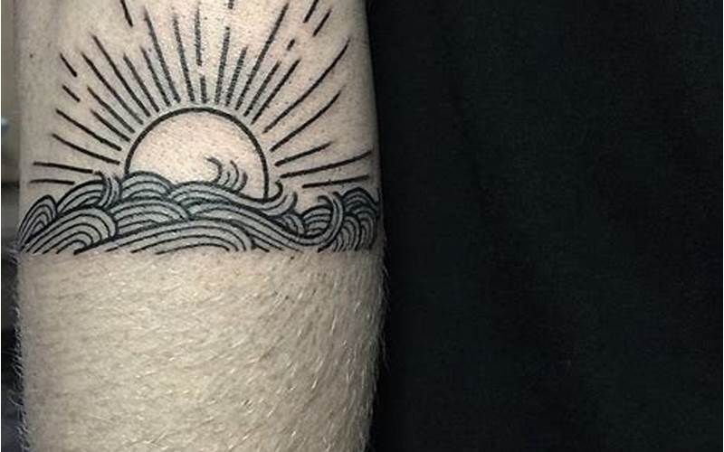 Sun And Waves Tattoo