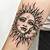 Sun Face Tattoo Designs