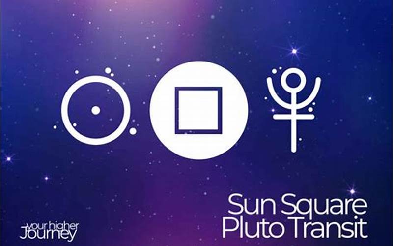 Sun Square Pluto Transit Relationships Image