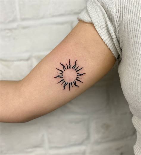 Latest 45 Dynamic Sun Tattoo Designs for Men and Women