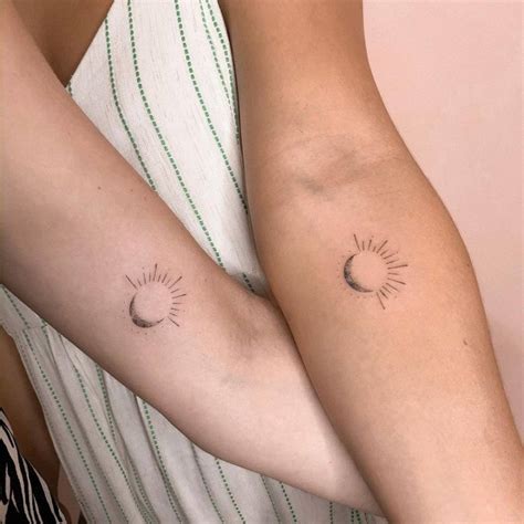 Sun And Moon Best Friend Tattoo