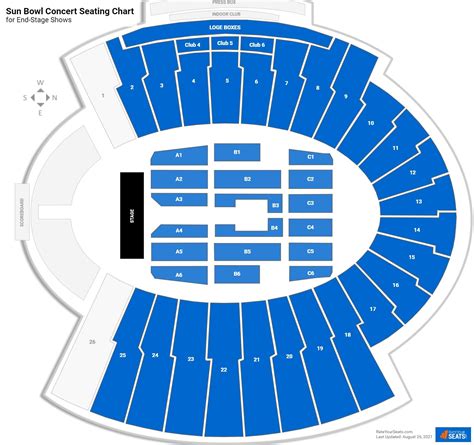 Sun Bowl Concert Seating Chart