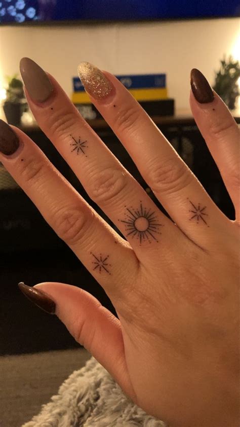 Sun Finger Tattoo