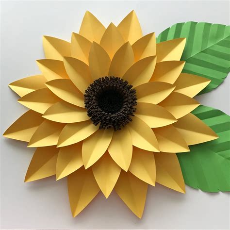 Download Sun Flower Paper Cut Template DXF Files