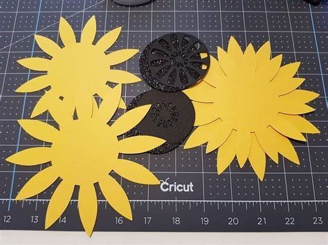 Download Sun Flower Paper Cut Template For Silhouette