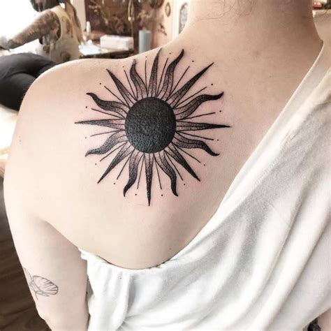 Sun Tattoo Black