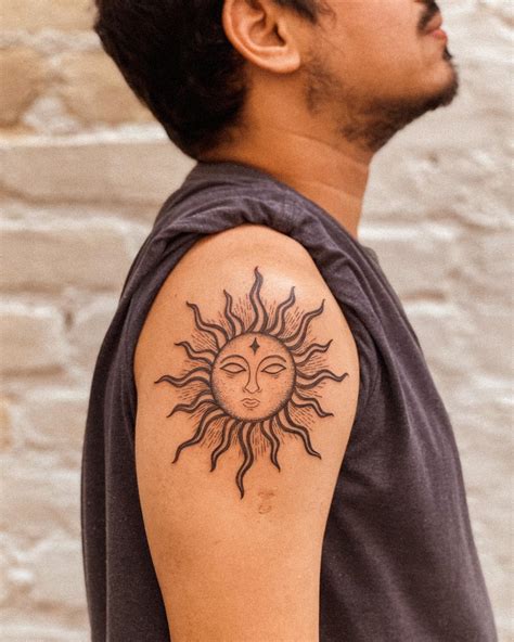 70 Sun Tattoo Designs For Men A Symbol Of Truth And Light