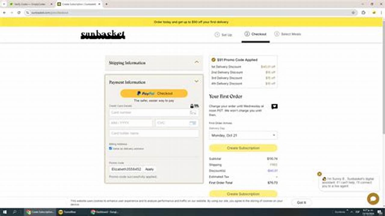 Sunbasket Promo Code 2024