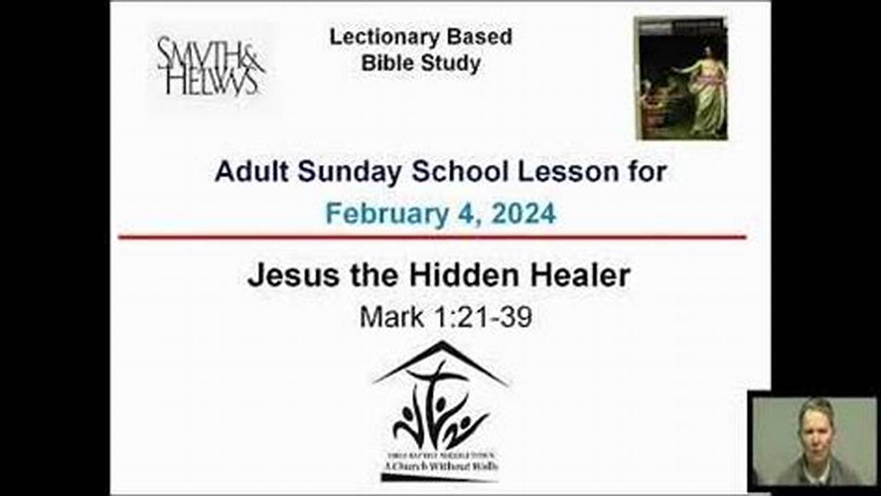 Sunday School Lesson 02/04/2024