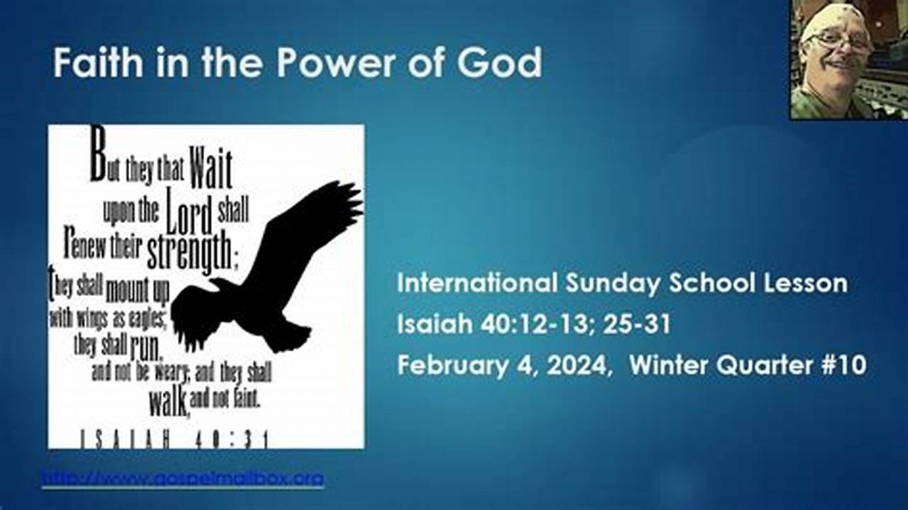 Sunday School Lesson February 4 2024