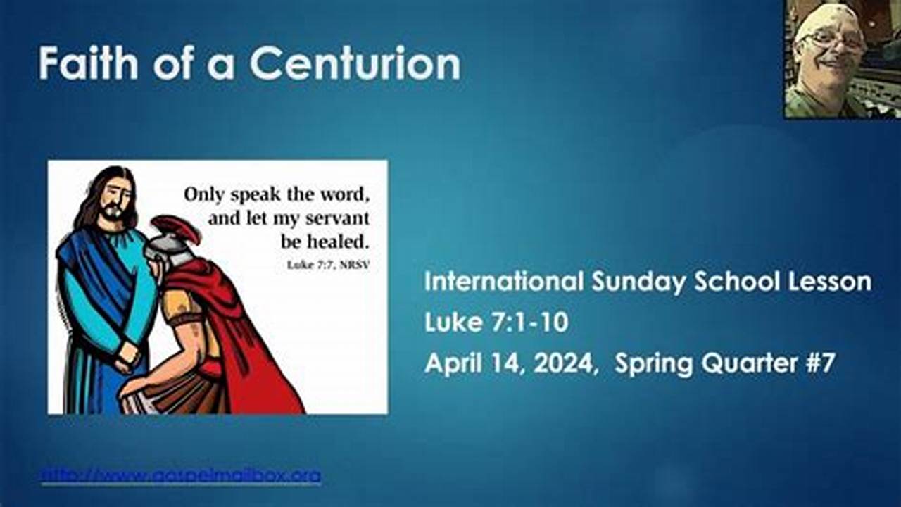 Sunday School Lesson For April 2024
