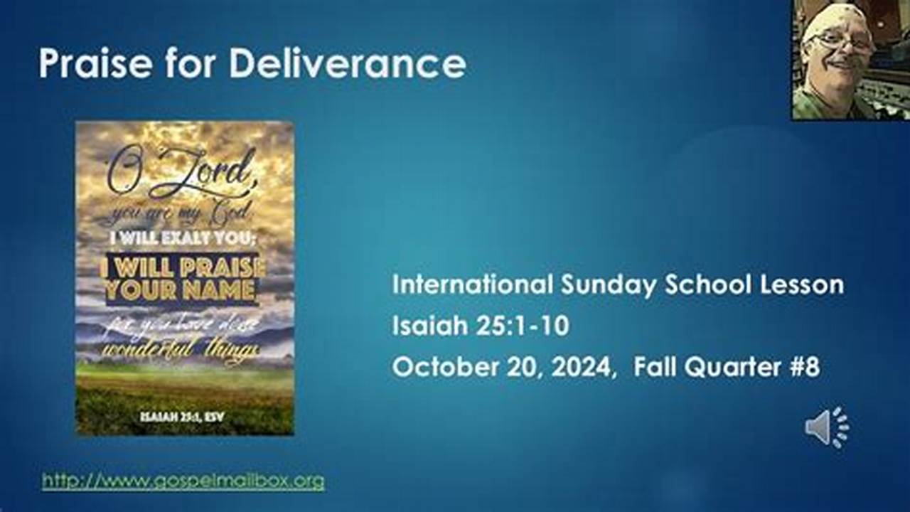 Sunday School Lesson October 8 2024 Class 10