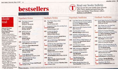 Sunday Times Best Sellers