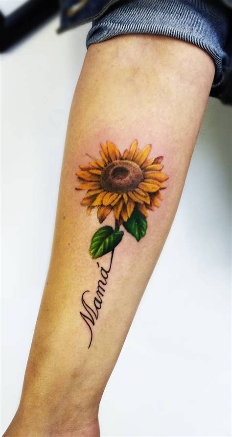 Sunflower Tattoo Name