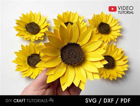 Bloom to Life with Sunflower 3D SVG: Adding Vibrance and Joy to your Projects!