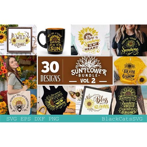 Download Sunflower Bundle 30 Designs - Vol 2 Files