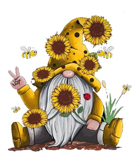 Download Sunflower Gnome | Sublimation File Files DXF Files