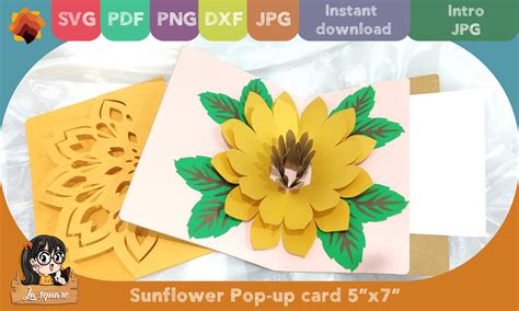 Download Sunflower Greeting Card Template Files