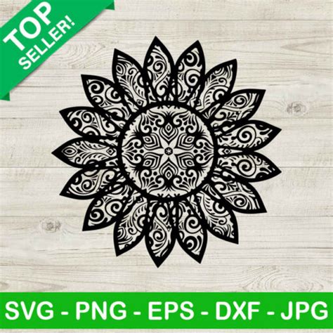 Download Sunflower Mandala - 269+ Amazing SVG File Files