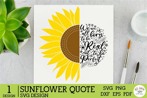 Download Sunflower Quote Saying Bundle Cut Files