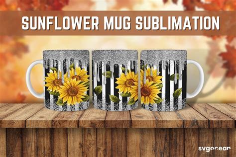 Download Sunflower Sublimation. Design for Print Commercial Use DXF Files