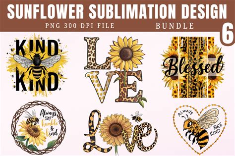 Download Sunflower Sublimation. Design for Print Commercial Use For Crafts