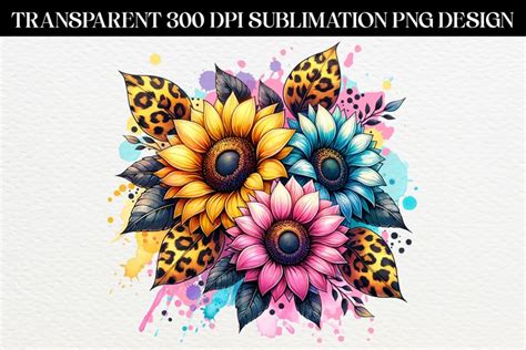 Download Sunflower Sublimation. Design for Print Easy Edite