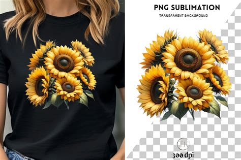 Download Sunflower Sublimation. Design for Print for Cricut Machine